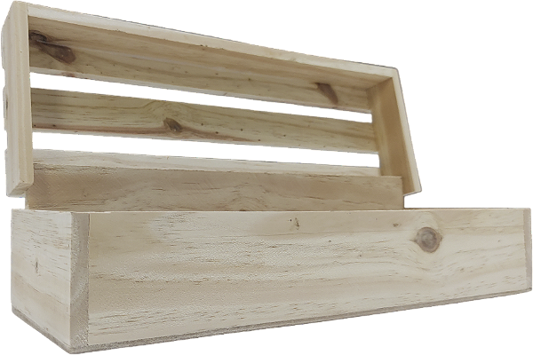 Caixa de Madeira Pinus para Vinho