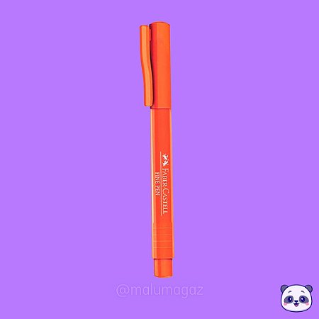 Caneta FABER CASTELL Hidrográfica Fine Pen 0.4mm Laranja