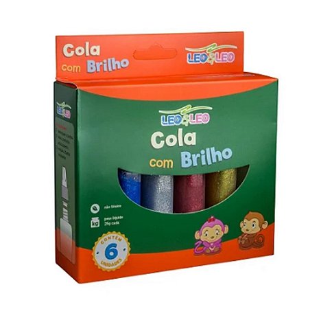 Cola LEOARTE Colorida com Glitter 25gr