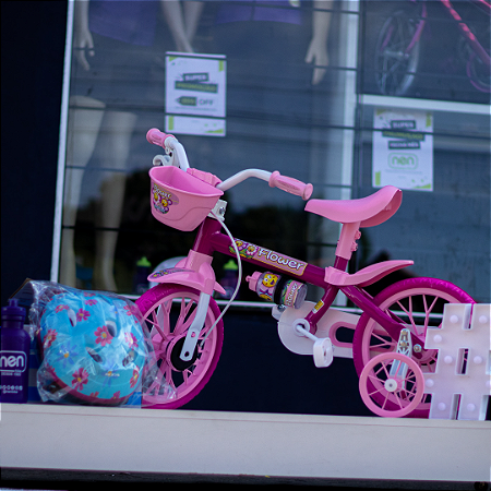 Bicicleta Infantil Aro 12 Feminina Rosa - nenbike