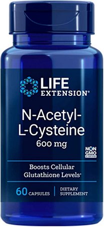 N-acetil-L-cisteína, 600 mg - 60 Cápsulas Vegetais