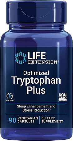 Triptofano OtimizadoPlus (Optimized Tryptophan Plus), 90 Cápsulas Vegetarianas