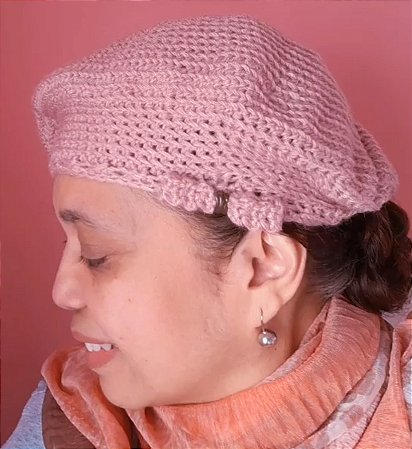 Boina Francesa Rosa Antigo