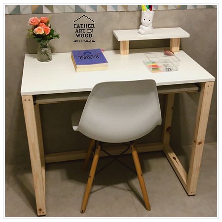 Mesa Homeschooling com base deslizante