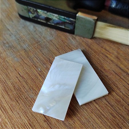 Pastilha Madrepérola para Luteria 15x30x2mm