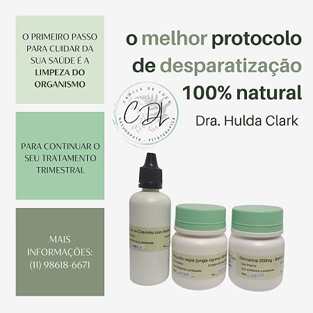 Desparasitação Hulda Clark (protocolo parcial)