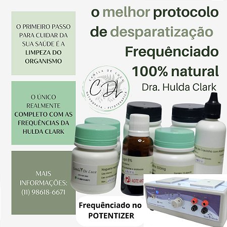 Desparasitação Hulda Clark (protocolo completo) com FREQUÊNCIAS HERTZ