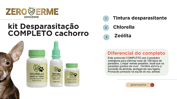 Desparasitação Natural para Cães COMPLETO