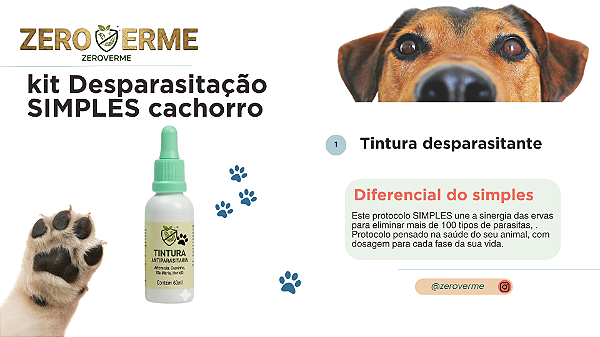 Desparasitação Natural para Cães SIMPLES