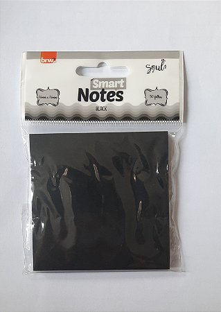Bloco Adesivado Smart 76x76 mm Preto