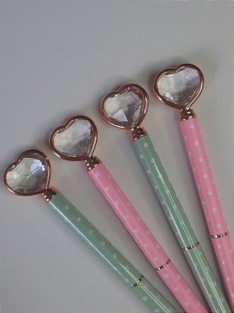 Caneta Esferográfica Luxo Coração