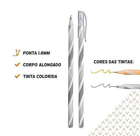 Caneta Esferográfica Wave 1.0MM Bazze