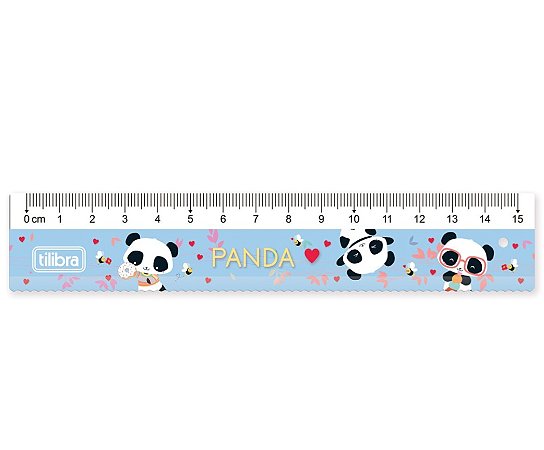 Régua Panda 15cm Tilibra