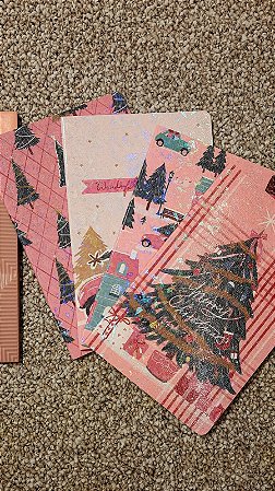 Caderneta Natalina A5 com 32 Folhas Pautadas Off White 80g/m²