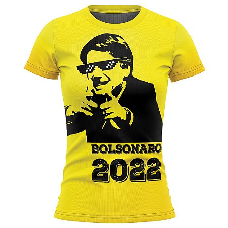 Camiseta Feminina Baby Look com filtro UV Bolsonaro - Direita Viva