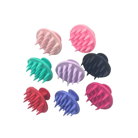 Escova Massageadora De Silicone Para Couro Cabeludo\cor aleatória