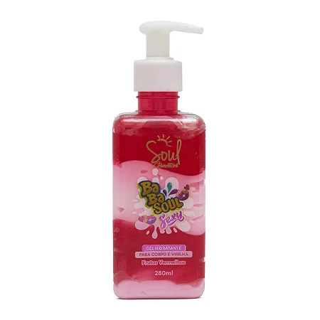 GEL BEIJAVEL BABASOUL SEXY FRUTAS VERMELHAS SOUL 280ML