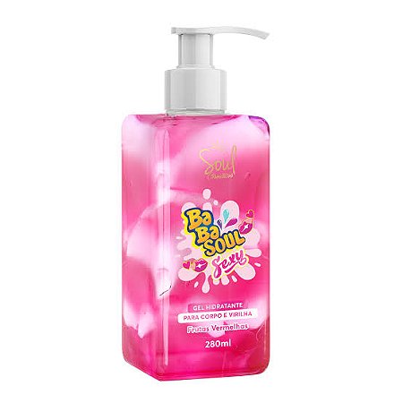Gel Hidratante Babasoul Sexy Iogurte de Morango - Soul Cosméticos