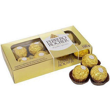 ADICIONAL - Caixa Ferrero Rocher 100g (8 unidades)