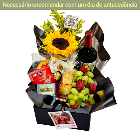 Cesta-Box Lumiar - Com Foto Personalizada