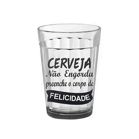 ADICIONAL - Copo Americano 190ml com Mensagem
