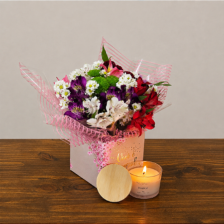 Kit Flowers & Candle