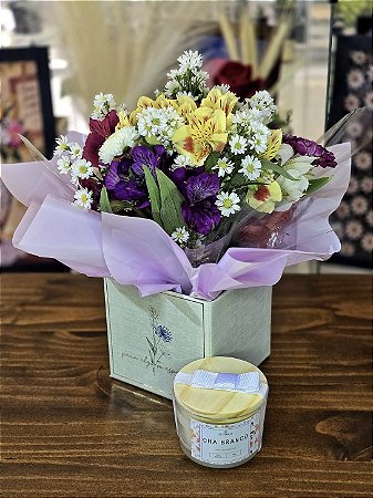 Kit Flowers & Candle