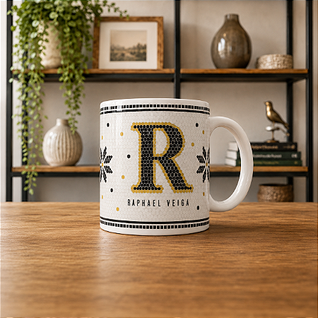 Caneca de Porcelana 310ml - Personalização do Nome