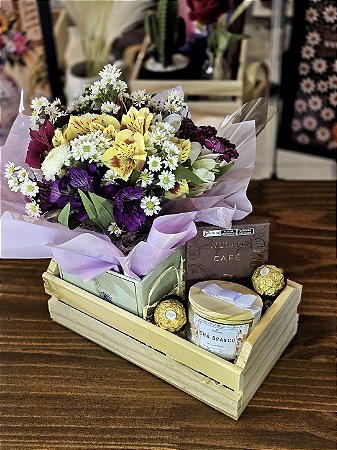 Kit Conrad - Chocolate Premiado Nugali 40g + Vela Aromática Chá Branco 100g