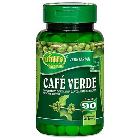 Cápsulas de Café Verde 90 de 400mg Unilife