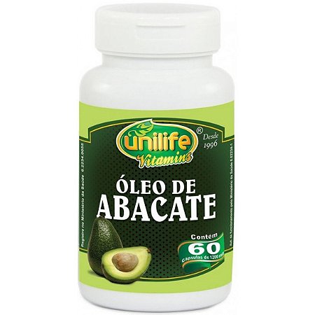 Cápsulas de Óleo de Abacate 60 de 1000mg Unilife