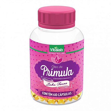 Cápsulas de Óleo de Prímula 60 de 500mg da Vitalab