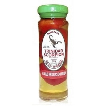 Pimenta em Conserva Trindade Scorpion 70g Fogo Mineiro