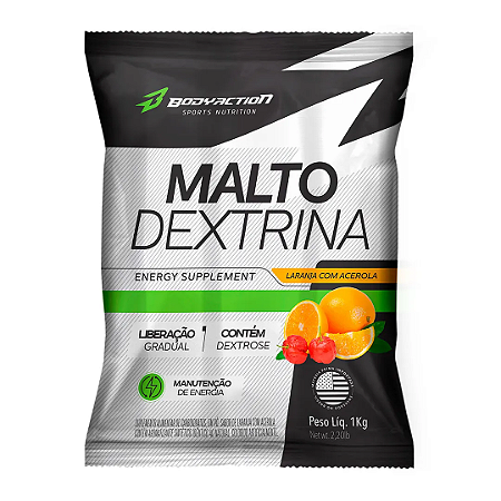 Maltodextrina Laranja com Acerola 1kg Bodyaction