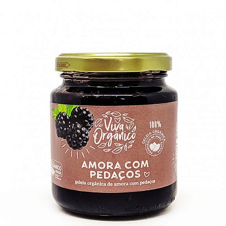 Geleia Orgânica de Amora com Pedaços 280g Viva Orgânico