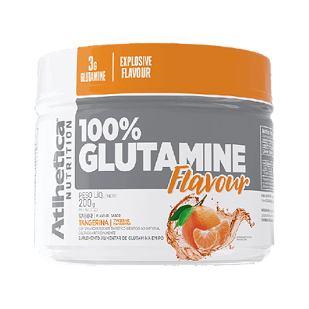 100% Glutamine Flavour Tangerina 200g Atlhetica