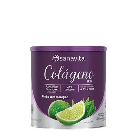 Colageno Skin Limão 300g Sanavita