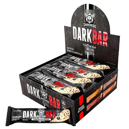 Barra de Proteína Dark Bar Flocos com Chocolate Chips 90g Darkness