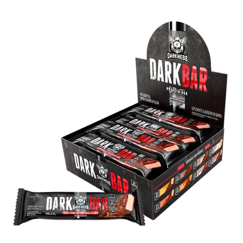 Barra de Proteína Dark Bar Frutas Vermelhas com Chocolate 90g Darkness