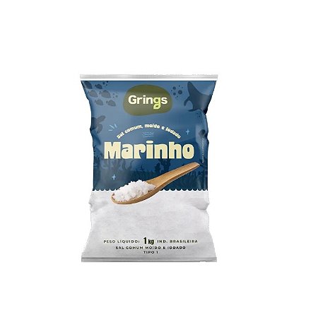 Sal Marinho Iodado 1Kg Grings