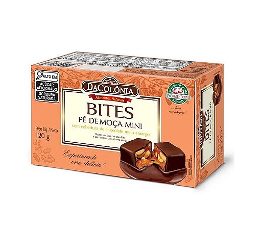 Mini Pé de Moça com Chocolate 120g Da Colônia