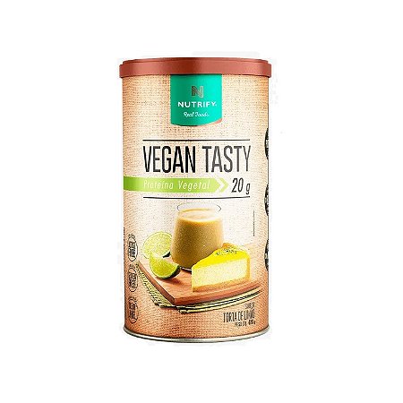 Vegan Tasty Proteína Vegetal Sabor Torta de Limão 420g Nutrify