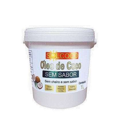 Óleo de Coco sem Sabor 1L Sol Coco