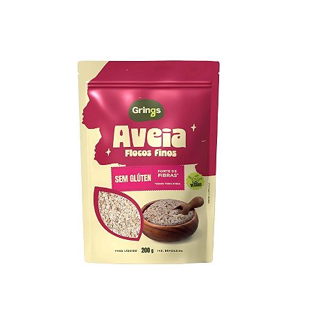 Aveia Flocos Finos 200g Grings