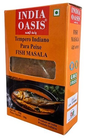 Tempero Indiano Fish Masala 50g India Oasis