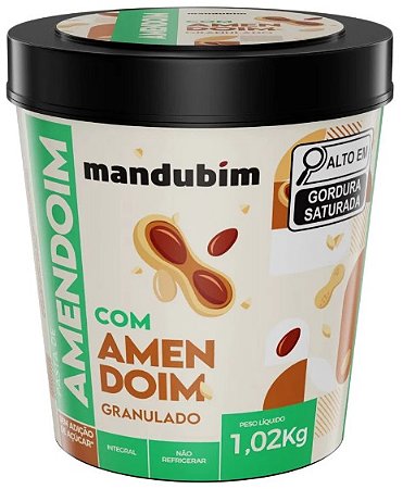 Pasta de Amendoim Granulada 1,02Kg Mandubim