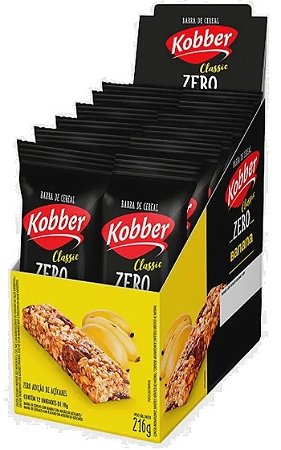 Barra de Cereal sabor Banana Zero Display 216g Kobber
