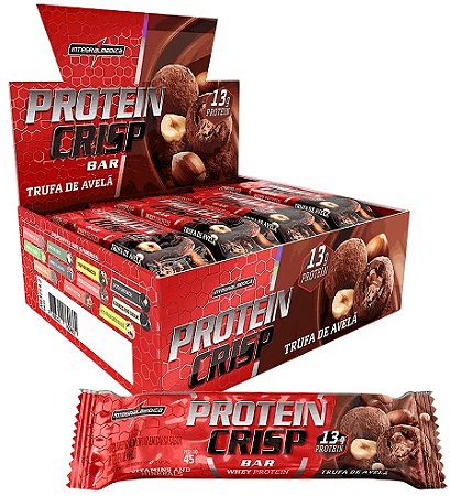 Protein Crisp Bar Trufa de Avelã Display 540g Integralmedica