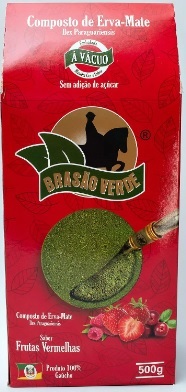 Erva-Mate sabor Frutas Vermelhas 500g Brasão Verde