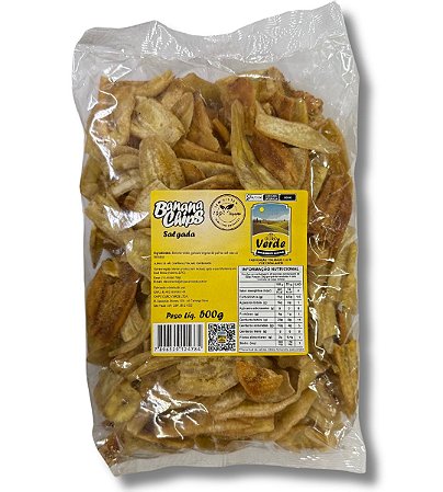 Chips de Banana Salgada 500g Ouro Verde